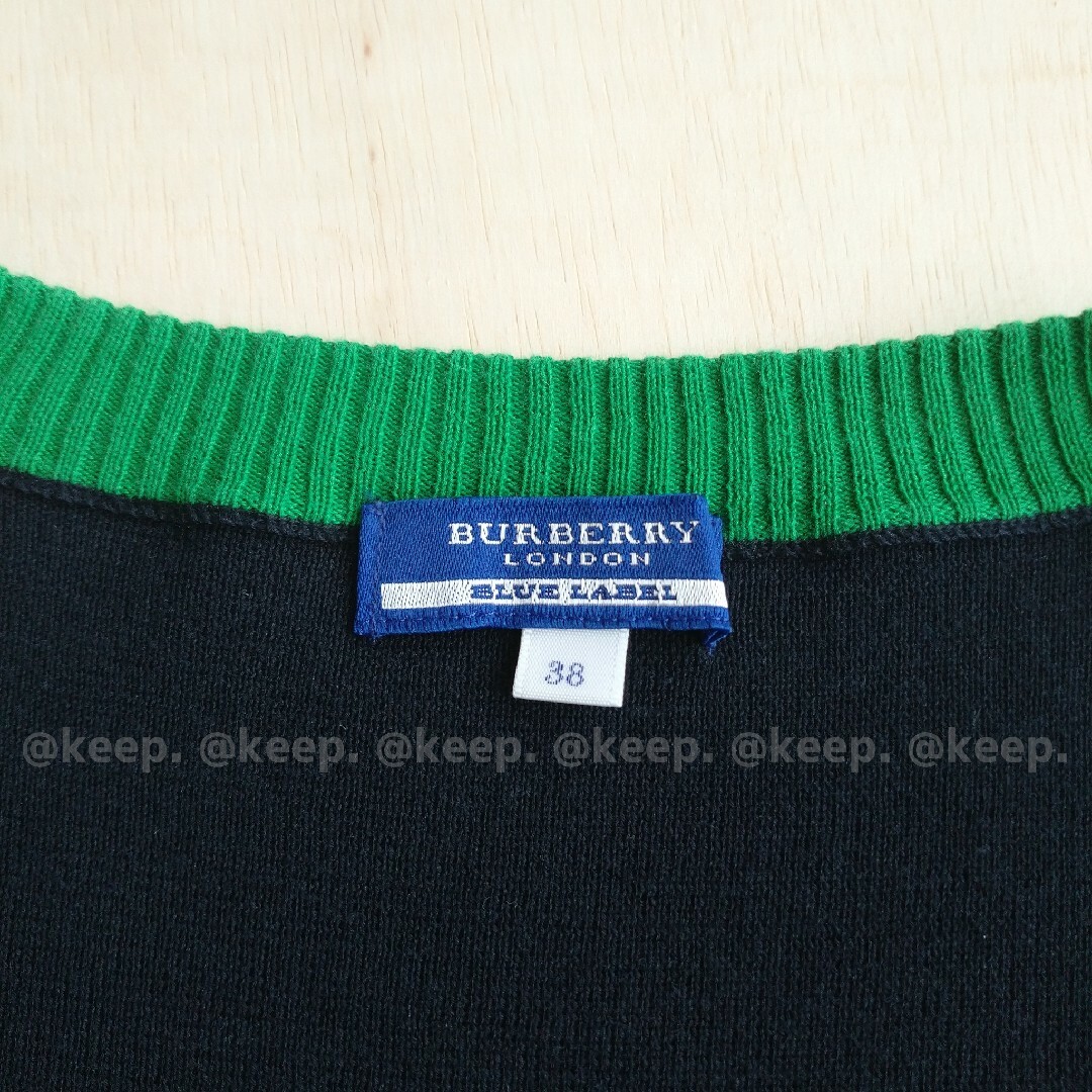 BURBERRY BLUE LABEL(バーバリーブルーレーベル)の美品 BURBERRY BLUE LABEL バーバリー カーディガン 38 レディースのトップス(カーディガン)の商品写真