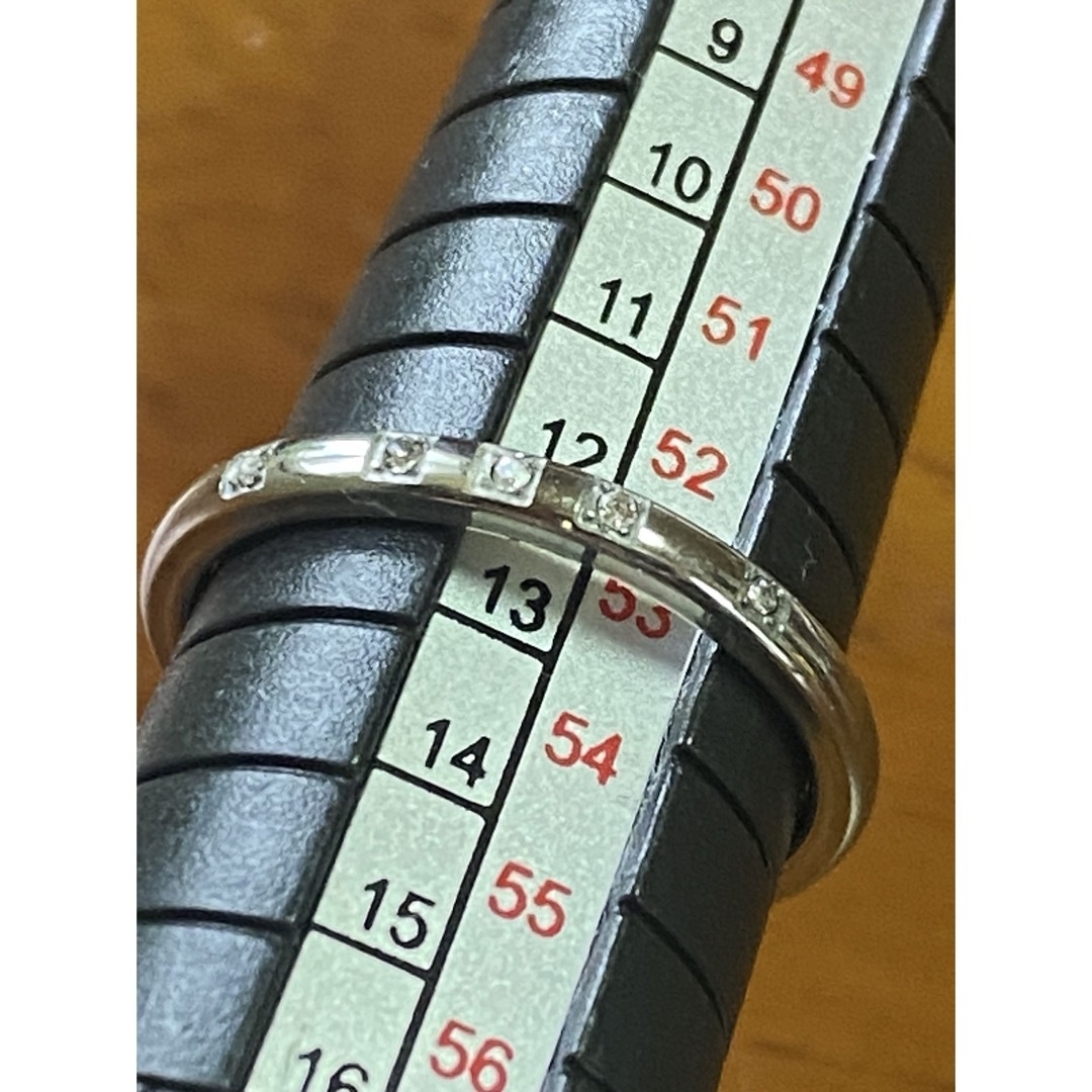 ジルコニア5石チタンリング12.5号 レディースのアクセサリー(リング(指輪))の商品写真