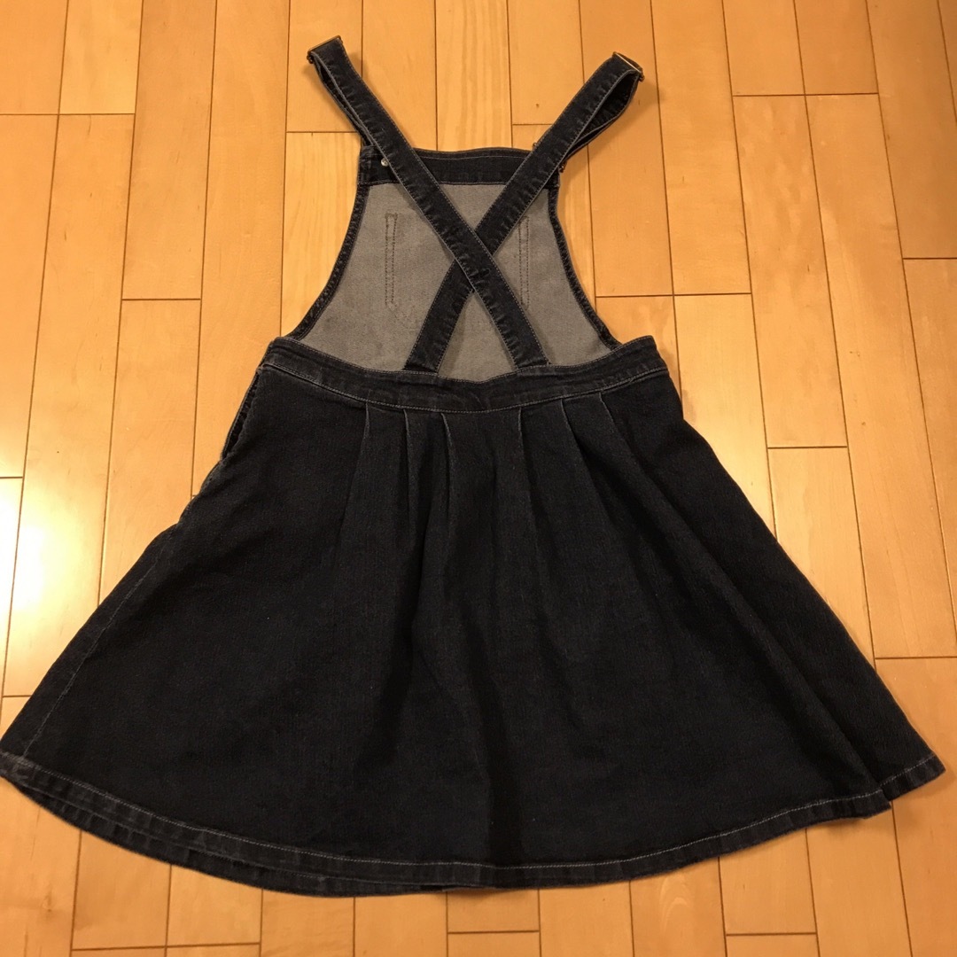 美品　デニムジャンスカ　160㎝ キッズ/ベビー/マタニティのキッズ服女の子用(90cm~)(ワンピース)の商品写真