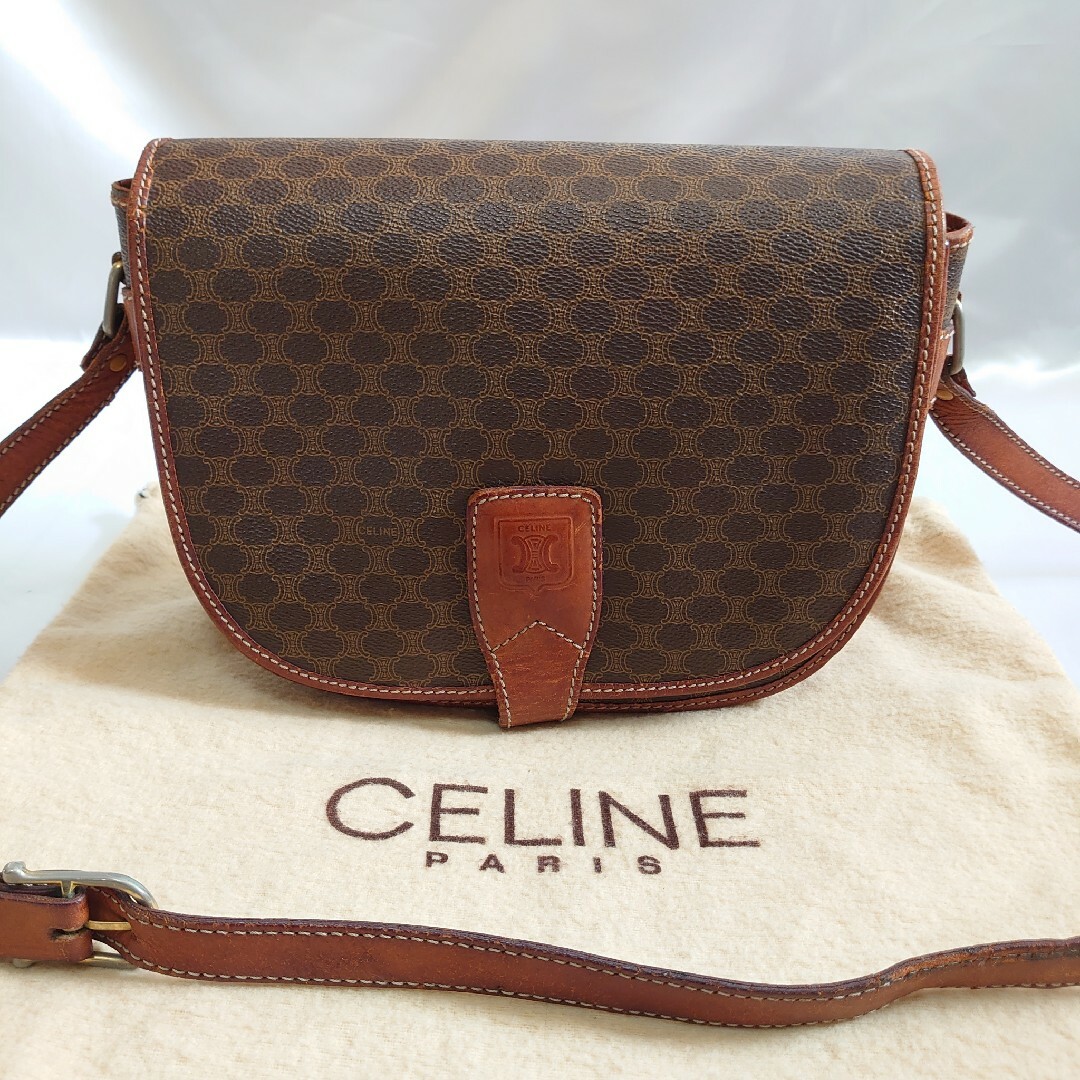 celine(セリーヌ)のCELINE マカダム柄 ショルダーバッグ レディースのバッグ(ショルダーバッグ)の商品写真