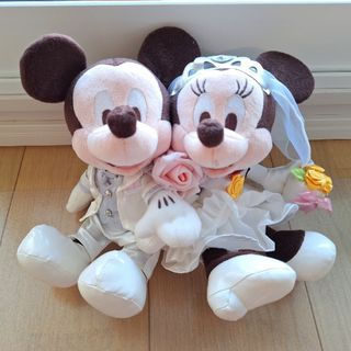 ディズニー(Disney)のミッキー　ミニー　ウェディング　ぬいぐるみ　ディズニー　ブライダル(ぬいぐるみ)