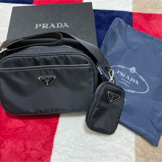 PRADA - 極 美品 PRADA プラダ 三角ロゴ 金具 ナイロン サフィアーノ