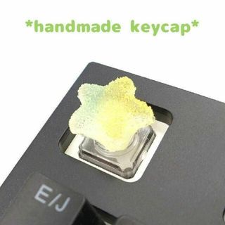 自作キーキャップ つぶつぶシュガーグミ 星xイエローグラデ keycap(その他)