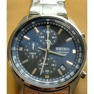 セイコー(SEIKO)の処分価格!!セイコークォーツクロノグラフ ネイビー(腕時計(アナログ))