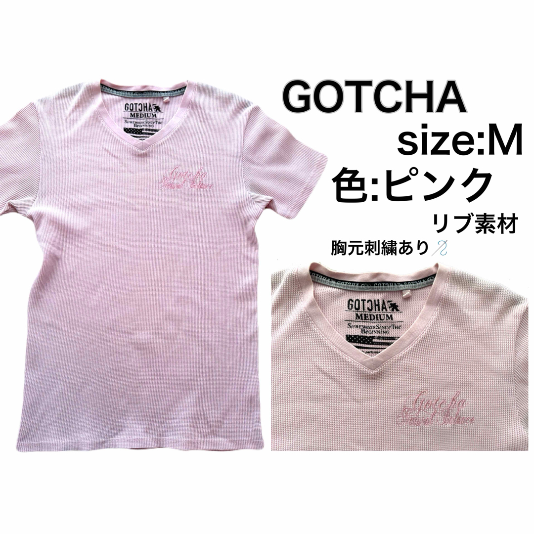 GOTCHA(ガッチャ)のGOTCHA★ピンクTシャツ メンズのトップス(Tシャツ/カットソー(半袖/袖なし))の商品写真