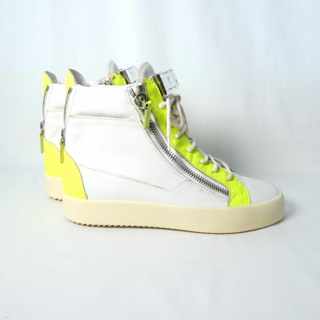 GIUSEPPE ZANOTTI(ジュベッゼサノッティ)の良品 綺麗 GIUSEPPE ZANOTTI レザー ハイカット スニーカー メンズの靴/シューズ(スニーカー)の商品写真