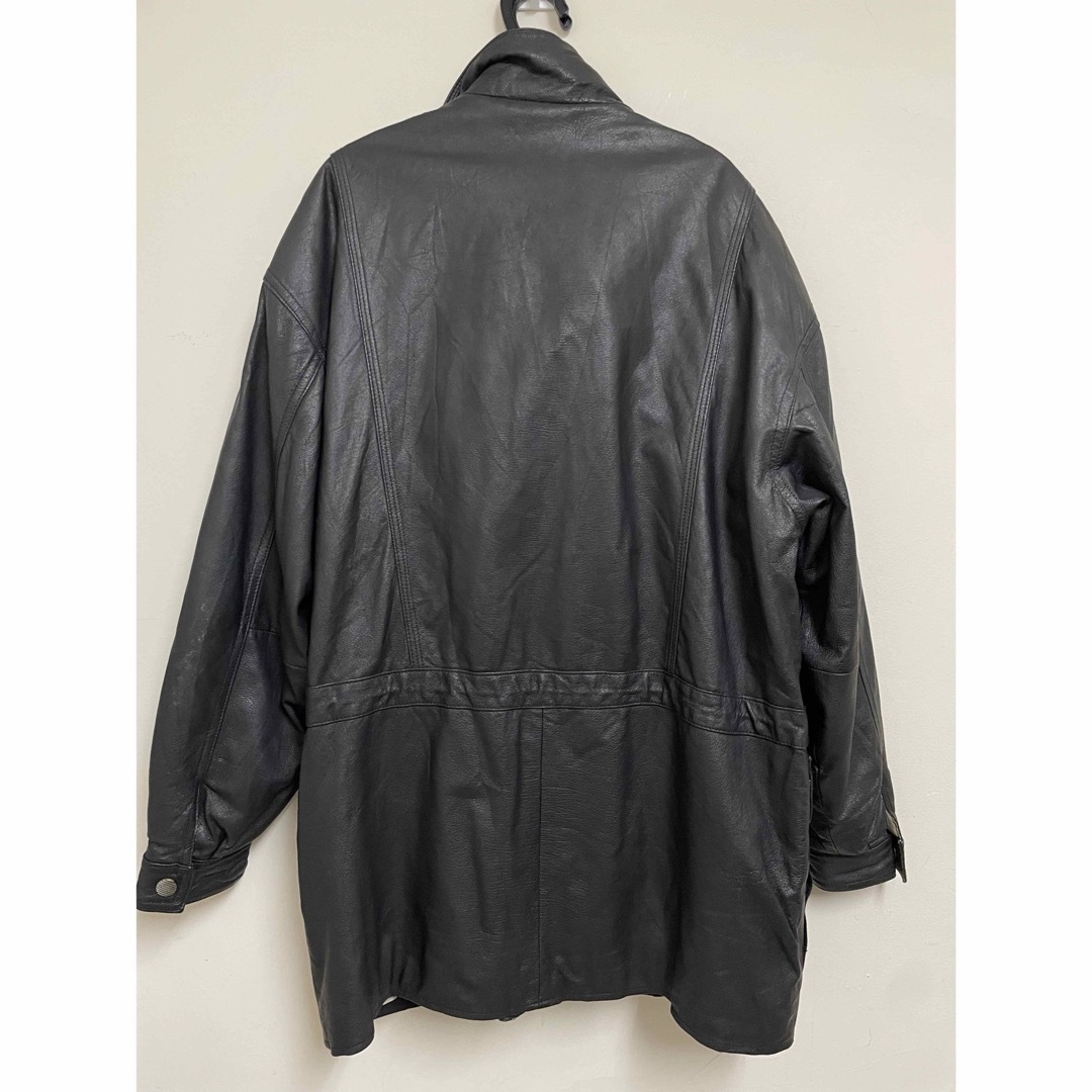 Z1711 JOSHUAROSSリアルレザージャケットブルゾン中綿 メンズのジャケット/アウター(レザージャケット)の商品写真
