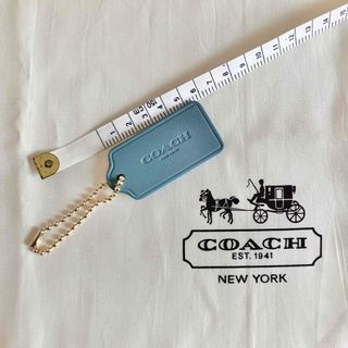 コーチ(COACH)の新品未使用コーチボールチェーン付ラゲージタグ(キーホルダー)