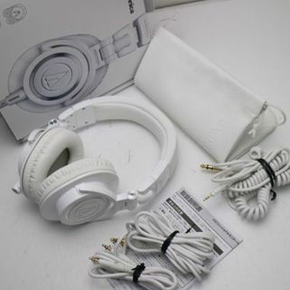 オーディオテクニカ(audio-technica)の新品同様 ATH-M50x ホワイト  M888(ヘッドフォン/イヤフォン)