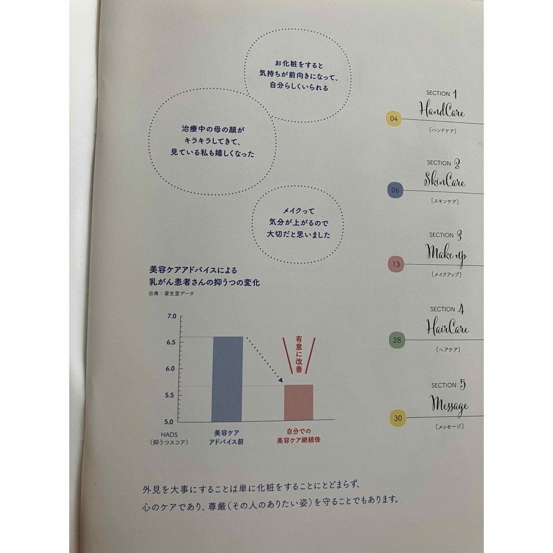 SHISEIDO (資生堂)(シセイドウ)のがん患者さんのためのビューティーブック メイク本 スキンケア 化粧 悩みカバー エンタメ/ホビーの本(ファッション/美容)の商品写真