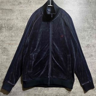 フレッドペリー(FRED PERRY)のFRED PERRY(フレッドペリー) ベロア トラックジャケット ネイビー(ジャージ)