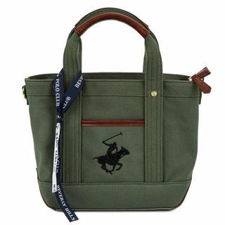 ビバリーヒルズポロクラブ(BEVERLY HILLS POLO CLUB（BHPC）)のBEVERLY HILLS POLO CLUB ビバリーヒルズポロクラブ トートバッグ BH1006N レディース 女性 XSサイズ ショルダーバッグ 2WAY 斜め掛け GRN/GRN/BK グリーン×ブラック(トートバッグ)