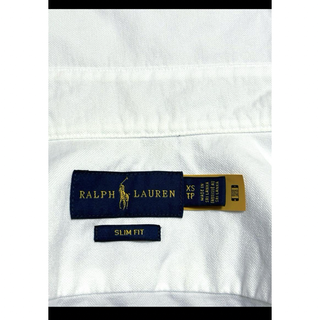 Ralph Lauren(ラルフローレン)の【QRタグ付き】 ラルフローレン 長袖 シャツ ホワイト ボタンダウン 1787 レディースのトップス(シャツ/ブラウス(長袖/七分))の商品写真