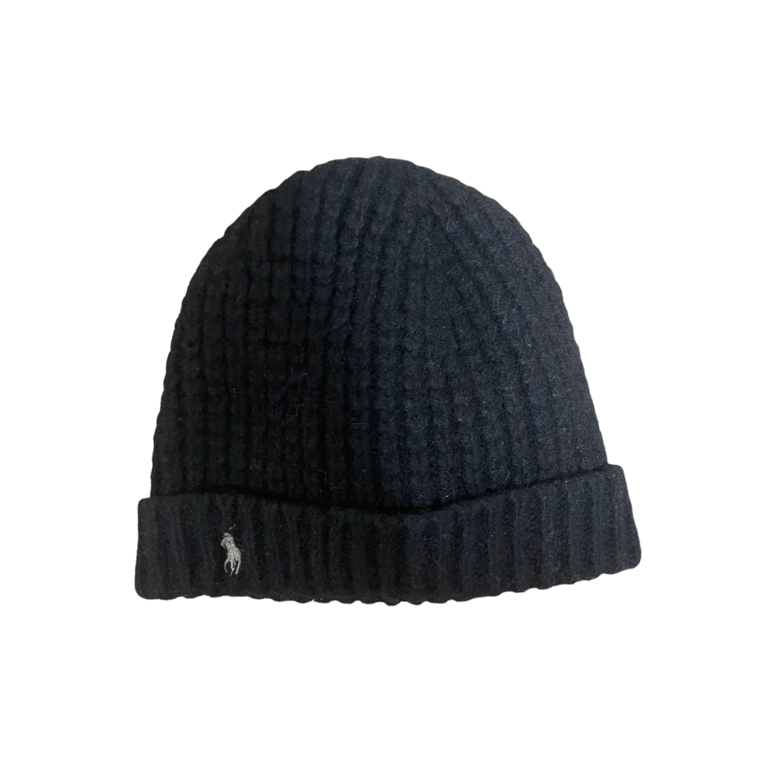 POLO RALPH LAUREN(ポロラルフローレン)のPolo Ralph Lauren wool beanie ブラック メンズの帽子(ニット帽/ビーニー)の商品写真