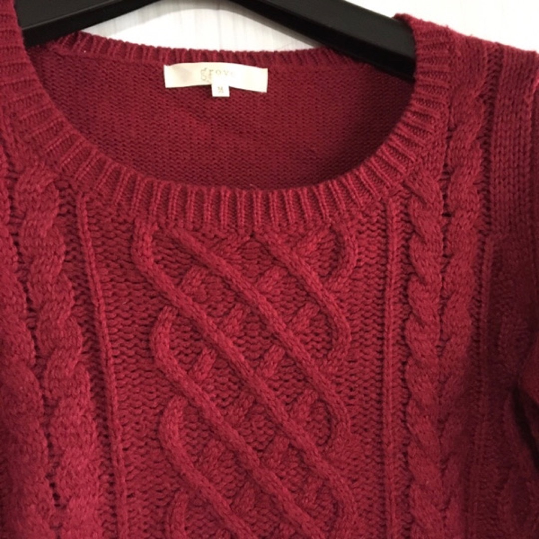 grove(グローブ)のケーブル編み　ニット セーター レディースのトップス(ニット/セーター)の商品写真