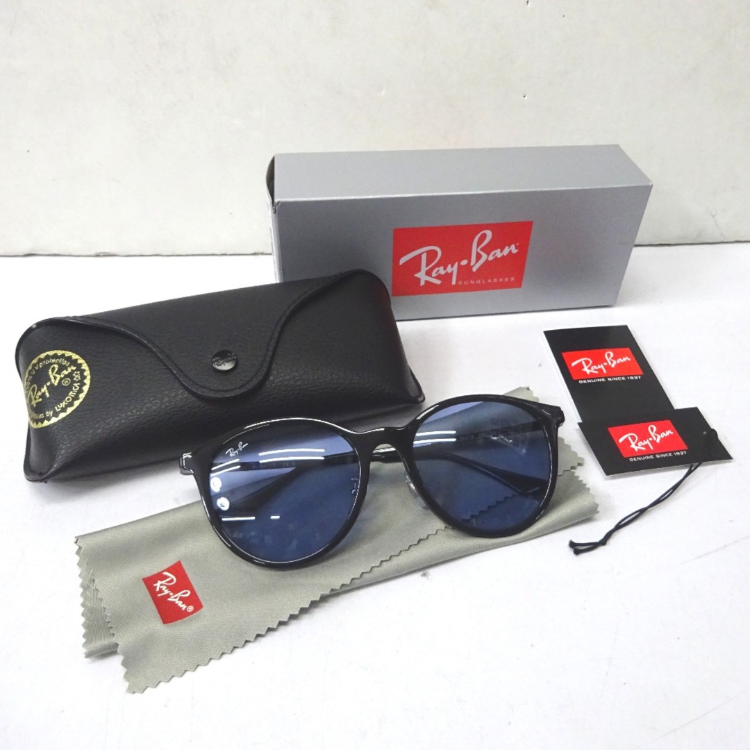 Ray-Ban(レイバン)のレイバン サングラス RB4334D ブラック/ブルー Ft599251 超美品・中古 メンズのファッション小物(サングラス/メガネ)の商品写真