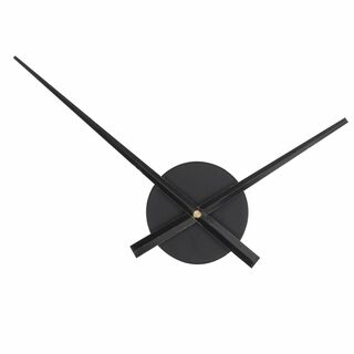 【色: ブラック】LIFKOME 時計ムーブメント 時計キット 壁掛け時計 針交(置時計)