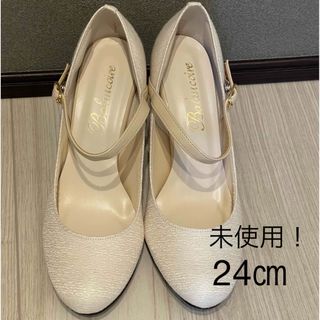 未使用品！ハイヒールストラップパンプス　24㎝(ハイヒール/パンプス)