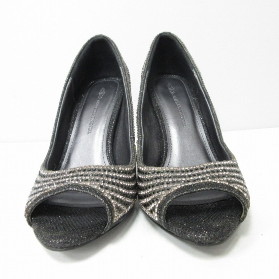 GRACE CONTINENTAL(グレースコンチネンタル)のグレースコンチネンタル 美品 レザーパンプス ヒール 約24㎝ 黒 IBO47 レディースの靴/シューズ(ハイヒール/パンプス)の商品写真