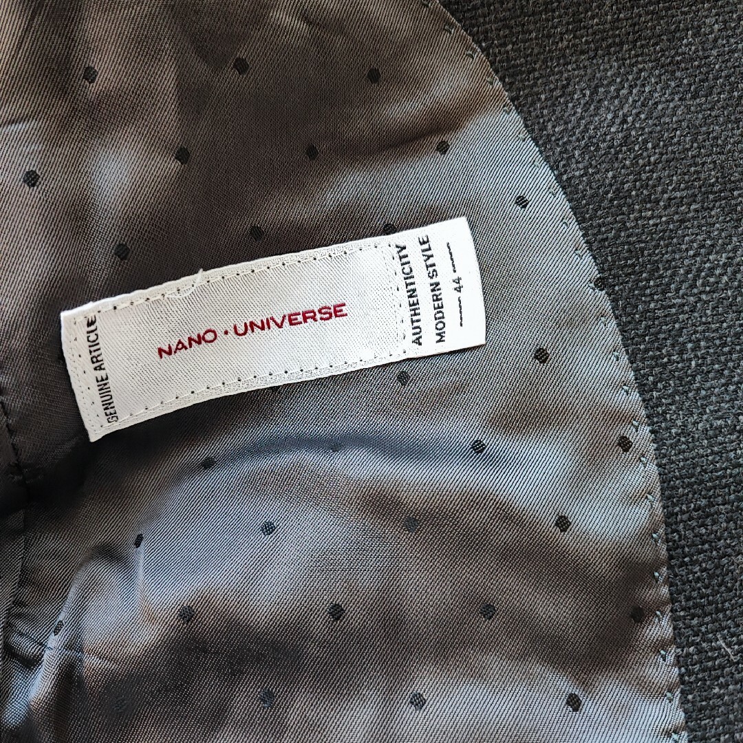 nano・universe(ナノユニバース)のナノユニバース テーラードジャケット 44 グレー メンズのジャケット/アウター(テーラードジャケット)の商品写真