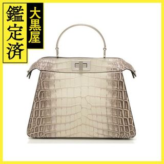 【美品】レアカラー　カナデ　クロコダイル　ワニ革　南京錠　鍵　トートバッグ　本革