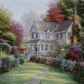 トーマス・キンケイド、Victorian Garden Ⅱ(絵画/タペストリー)