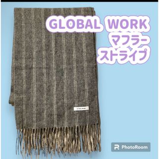 グローバルワーク(GLOBAL WORK)の39 グローバルワーク　マフラー　ストライプ　 メンズ　ユニセックス(マフラー)