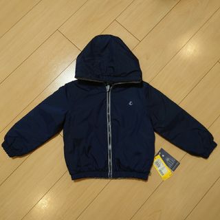 プチバトー(PETIT BATEAU)の【タグ付き、未使用】プチバトー　リバーシブル　フード付きパフジャケット(ジャケット/上着)