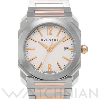 ブルガリ(BVLGARI)の中古 ブルガリ BVLGARI BGO38S ホワイト メンズ 腕時計(腕時計(アナログ))