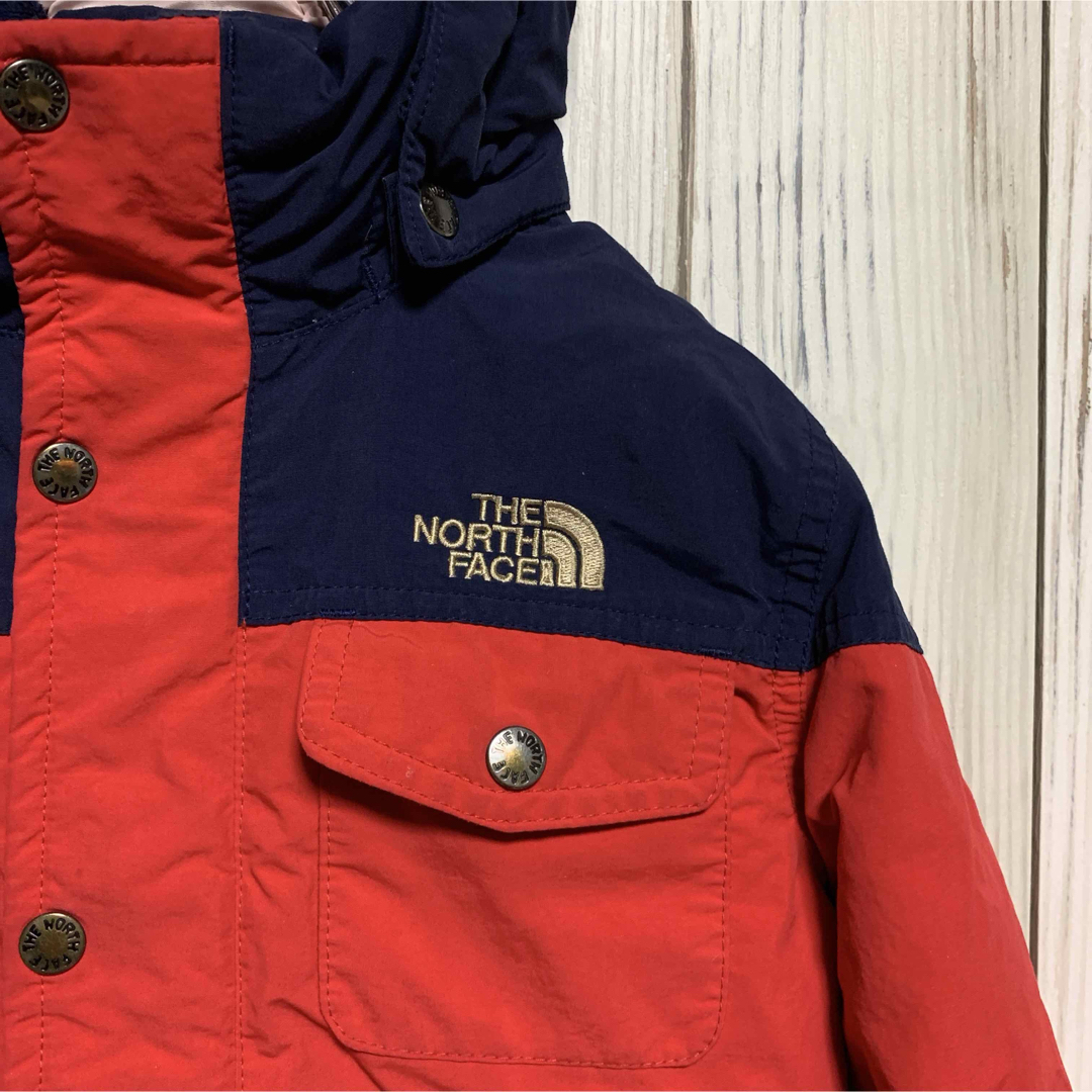 THE NORTH FACE(ザノースフェイス)の【匿名発送】ノースフェイス　 PRHEAT　 キッズ 　ダウンジャケット　１２０ キッズ/ベビー/マタニティのキッズ服男の子用(90cm~)(ジャケット/上着)の商品写真