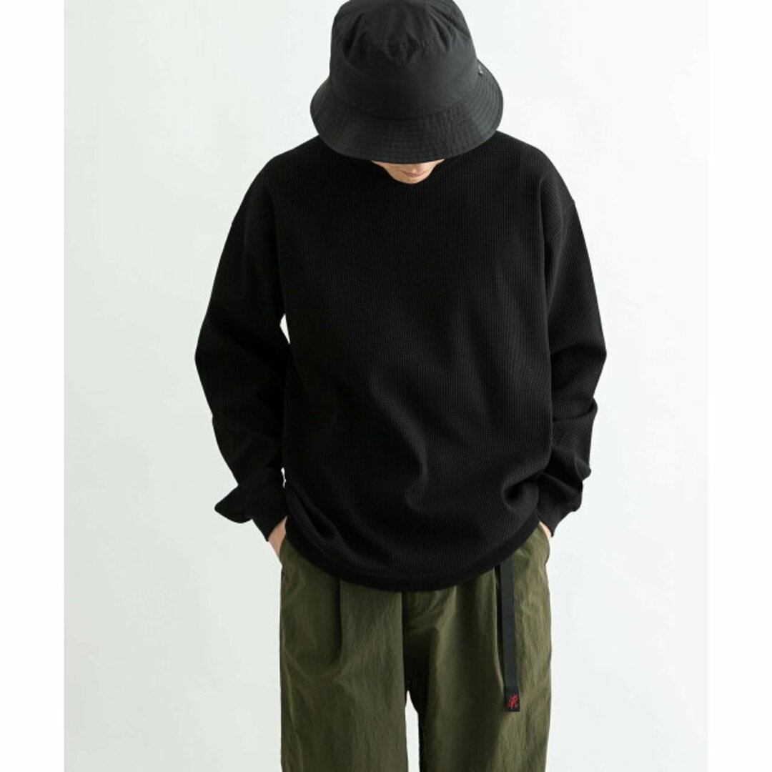 URBAN RESEARCH DOORS(アーバンリサーチドアーズ)の【ホワイト】【L】『吸水速乾/UVカット』AIRFLEXワッフルロングスリーブTシャツ メンズのトップス(Tシャツ/カットソー(半袖/袖なし))の商品写真