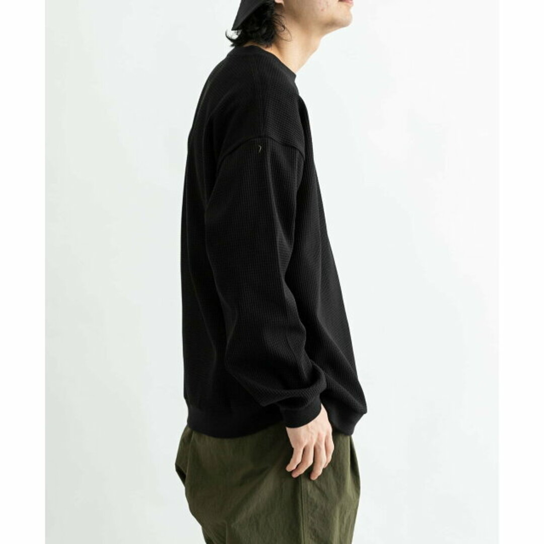 URBAN RESEARCH DOORS(アーバンリサーチドアーズ)の【ホワイト】『吸水速乾/UVカット』AIRFLEXワッフルロングスリーブTシャツ メンズのトップス(Tシャツ/カットソー(半袖/袖なし))の商品写真