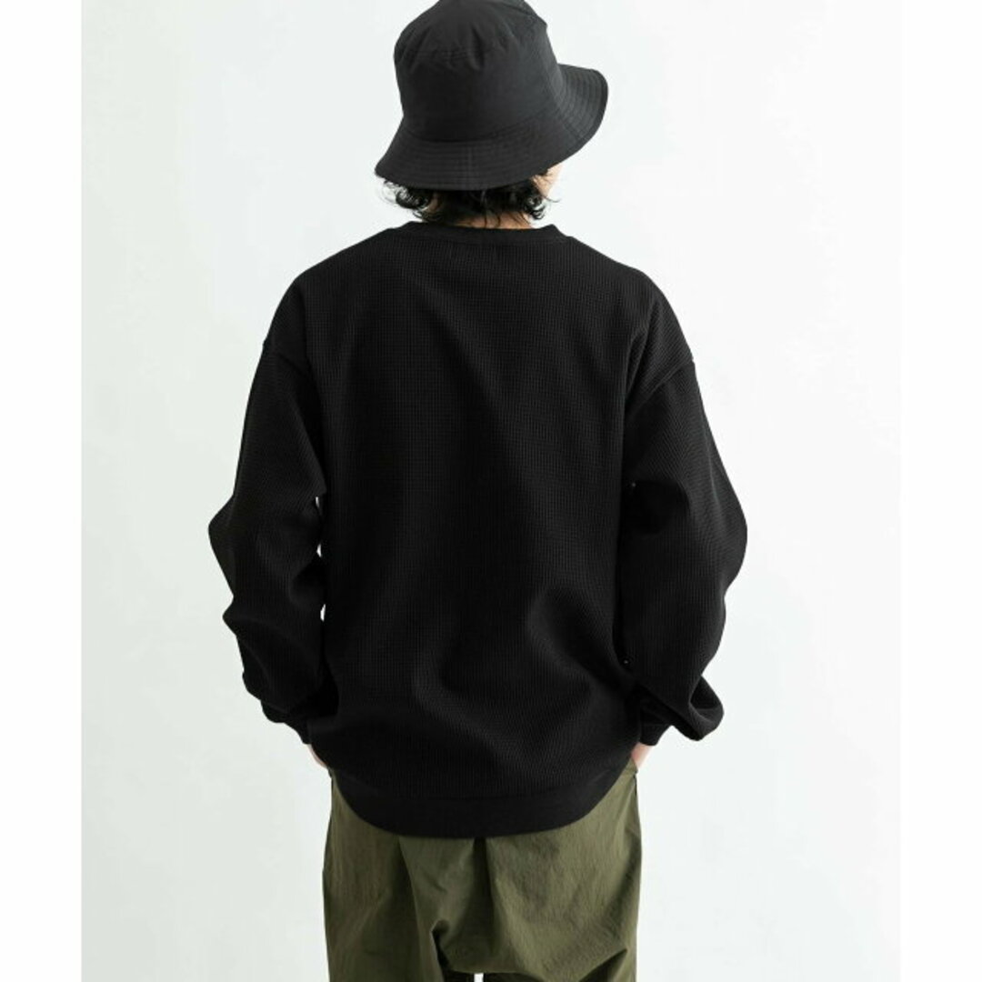 URBAN RESEARCH DOORS(アーバンリサーチドアーズ)の【ホワイト】『吸水速乾/UVカット』AIRFLEXワッフルロングスリーブTシャツ メンズのトップス(Tシャツ/カットソー(半袖/袖なし))の商品写真