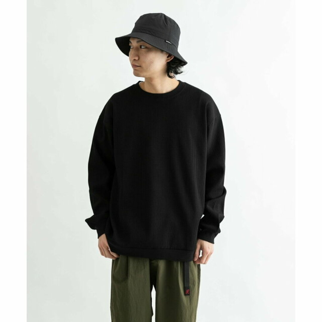 URBAN RESEARCH DOORS(アーバンリサーチドアーズ)の【ホワイト】【L】『吸水速乾/UVカット』AIRFLEXワッフルロングスリーブTシャツ メンズのトップス(Tシャツ/カットソー(半袖/袖なし))の商品写真