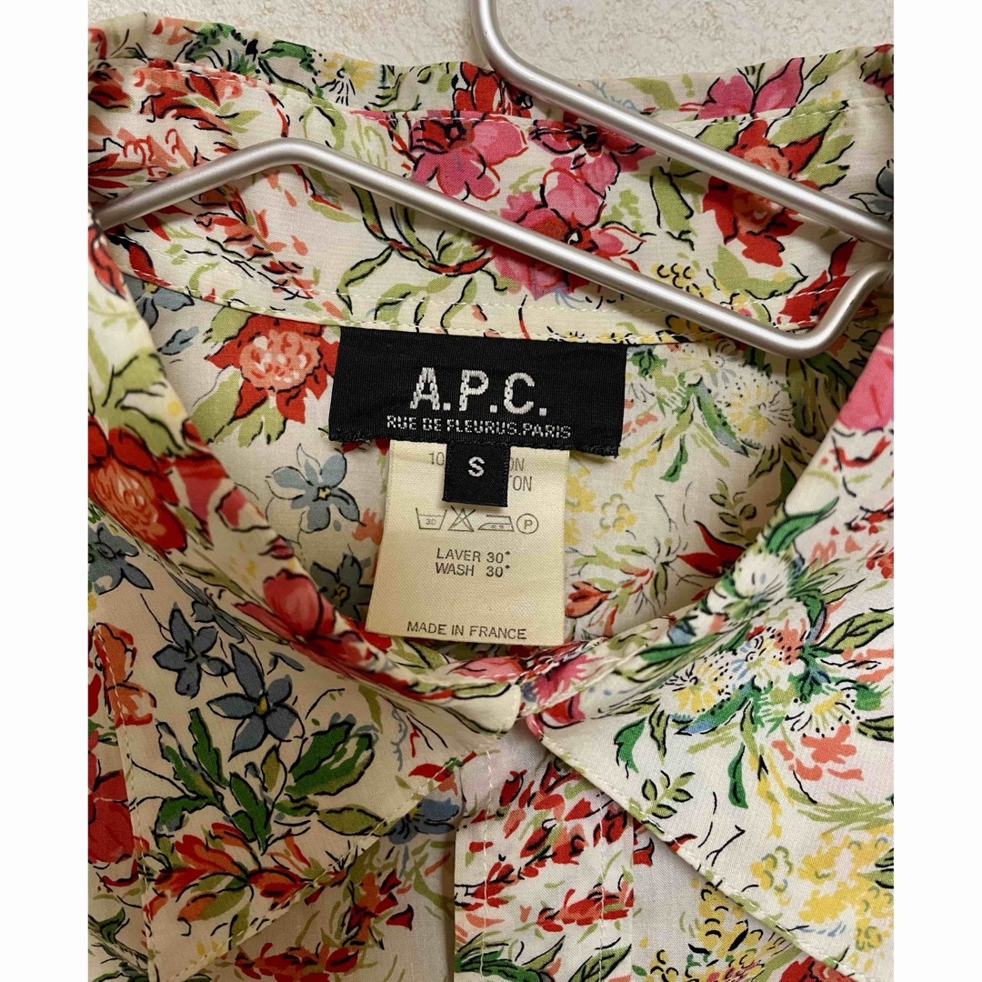 A.P.C. アーペーセー　花柄　長袖シャツ　ブラウス　フランス製　Ｓ