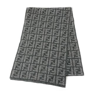 フェンディ(FENDI)のFENDI ズッカ FF柄 ロゴ ストール マフラー 182?p×29?p ウール ユニセックス(マフラー)