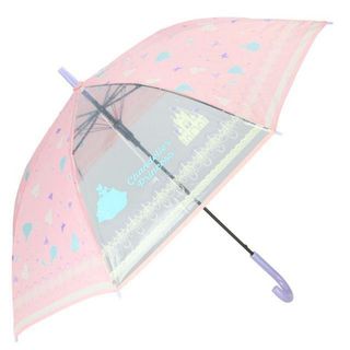 amusant sous la pluie 耐風 55cm ジュニア長傘 透明窓(傘)