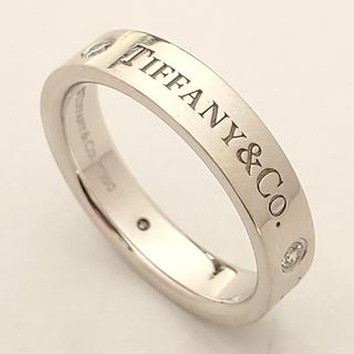 ティファニー(Tiffany & Co.)の☆仕上済☆ティファニー☆フラット バンドリング☆pt950☆ダイヤモンド3P☆(リング(指輪))