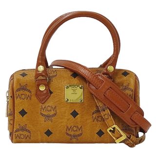 MCM - MCM エムシーエム ハンドバッグ ミニバッグ ブラウン レディース 