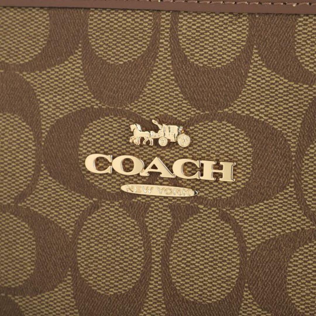 COACH(コーチ)の新品 コーチ COACH トートバッグ アシュトン ロゴ ジップ トップ トートバッグ カーキ/サドル レディースのバッグ(トートバッグ)の商品写真