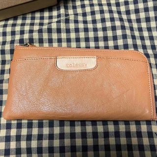 トーラ(toleur)のtoleur トーラ L字ファスナー 長財布 キャメル camel 美品 (財布)