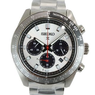 セイコー(SEIKO)の【展示品】SEIKO　セイコー　プロスペックス　SBDL095　ソーラー　クロノグラフ　デイト　SS ホワイト　ブラック　グレー　メンズ　腕時計【中古】松前R56号店(腕時計(アナログ))