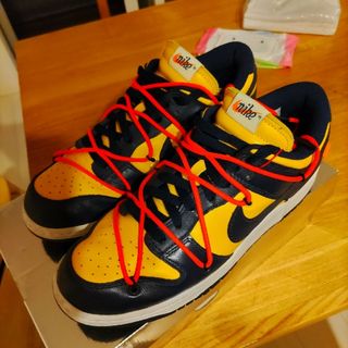 ナイキ(NIKE)のOFF-WHITE DUNK michigan(スニーカー)