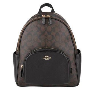 コーチ(COACH)の新品 コーチ COACH リュックサック コート バックパック ブラウン/ブラック(リュック/バックパック)