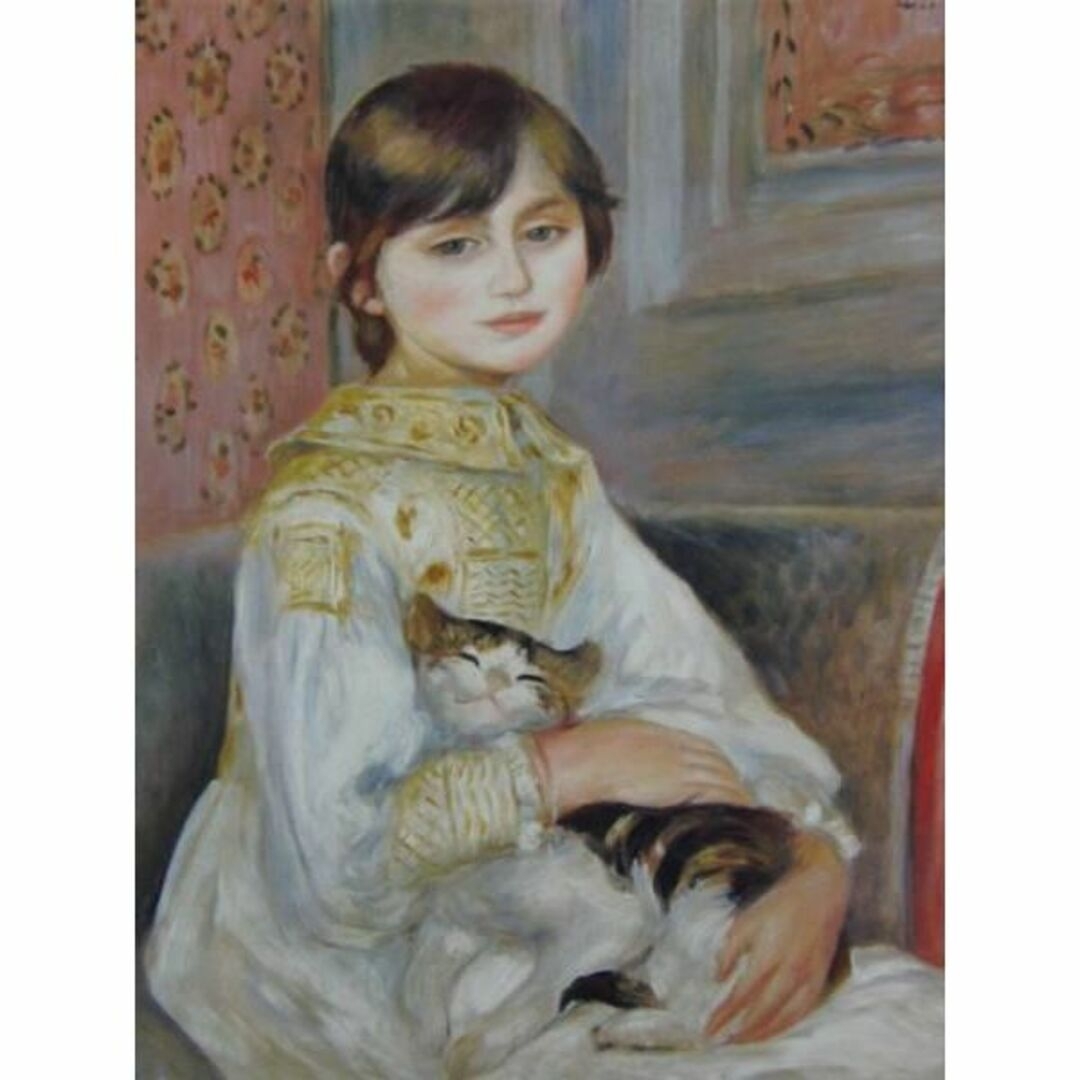 ピエール・オーギュスト・ルノワール、ジュリー・マネ（あるいは猫を抱く子供） エンタメ/ホビーの美術品/アンティーク(絵画/タペストリー)の商品写真