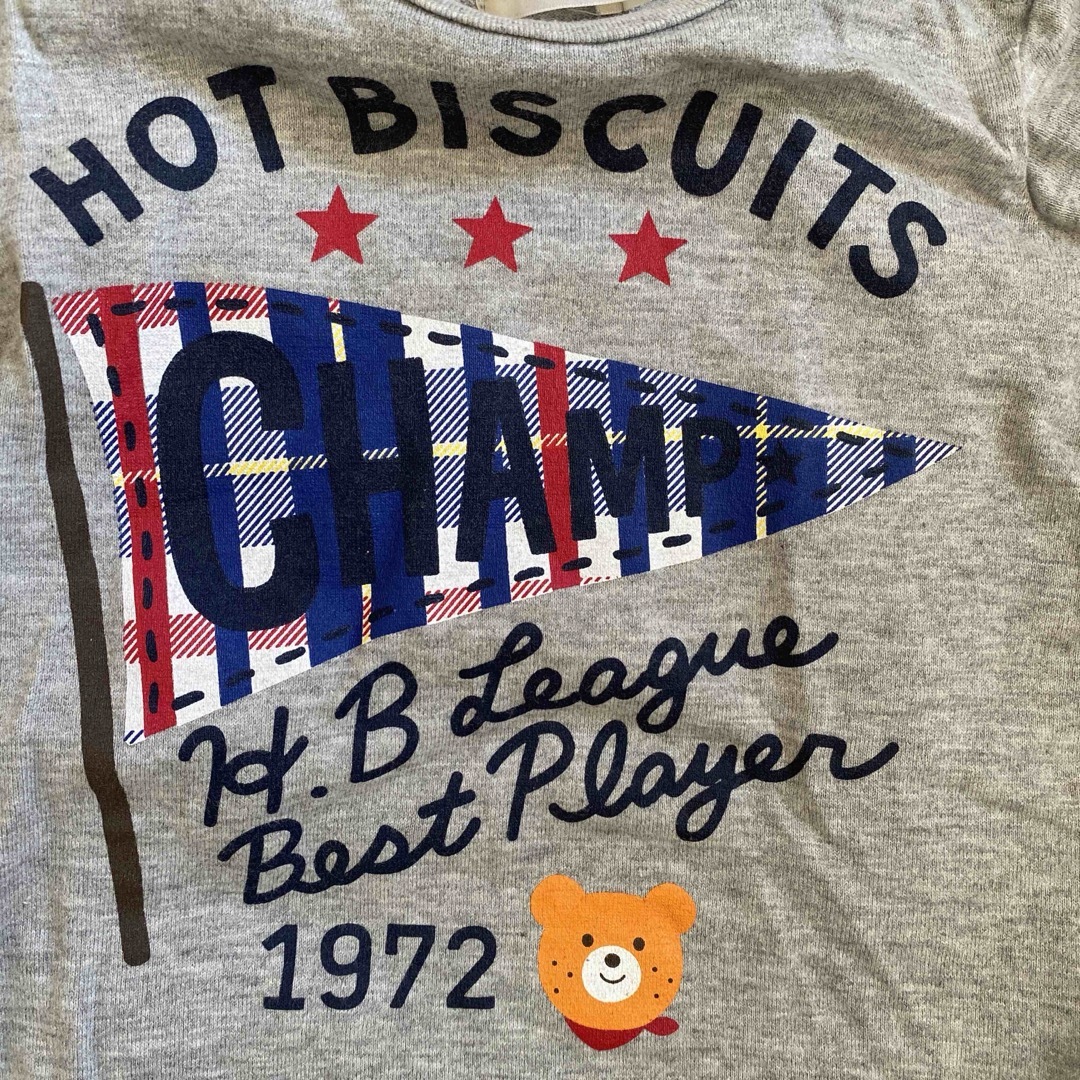 HOT BISCUITS(ホットビスケッツ)のホットビスケッツ  長袖　70 キッズ/ベビー/マタニティのベビー服(~85cm)(Ｔシャツ)の商品写真