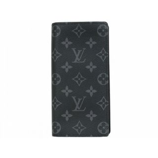 ルイヴィトン(LOUIS VUITTON)の【☆未使用品☆】【箱・布袋あり】LOUIS VUITTON　ルイヴィトン　ポルトフォイユ・ブラザ　M61697　長財布　ロングウォレット　モノグラム・エクリプス　ダークグレー系　シンプル　メンズ　ギフト　プレゼント包装可【中古】松前R56号店(折り財布)