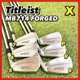 タイトリスト(Titleist)の名器☆タイトリスト MB714 FORGED 6本 5-P　DG X100(クラブ)