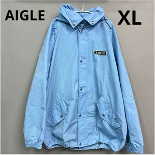 【AIGLE】メンズ マウンテンパーカー ナイロンジャケット撥水XL エーグル