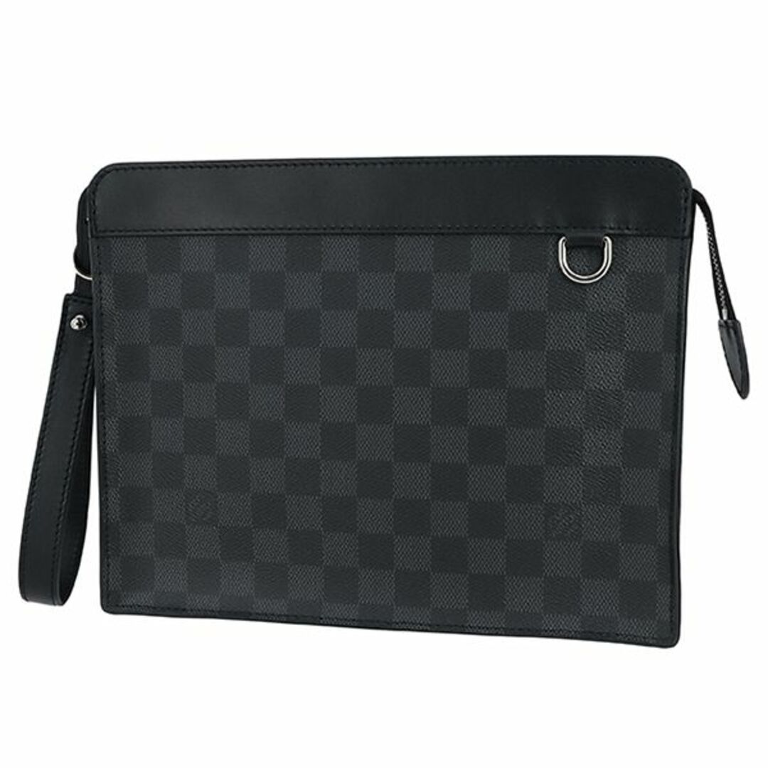 LOUIS VUITTON(ルイヴィトン)のルイヴィトン バッグ メンズ クラッチバッグ セカンドバッグ ブラック グレー 新品 h-c004 メンズのバッグ(セカンドバッグ/クラッチバッグ)の商品写真